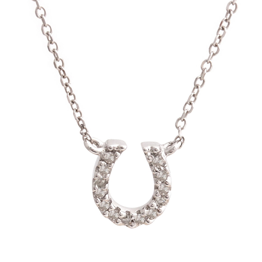 Diamond Horseshoe Pendant - Robert's Fine Jewelry - Houston